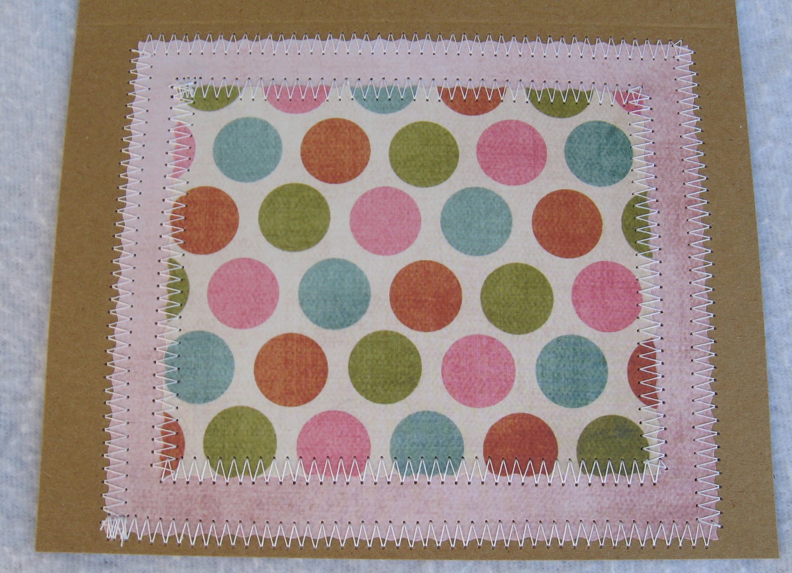 How to sew on cards tutorial