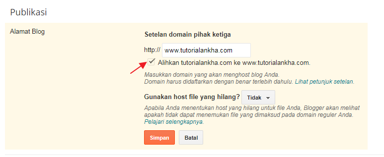 Cara pasang domain Com, Id, Net dll diblogspot (Custom Domain)