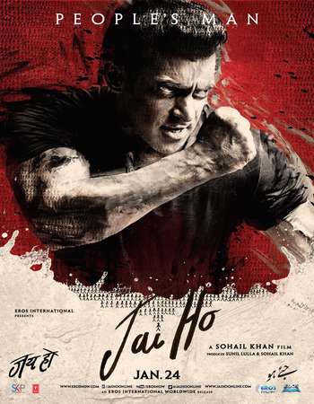 Poster Of Jai Ho 2014 Hindi 600MB BRRip 720p ESubs HEVCC Watch Online Free Download downloadhub.in