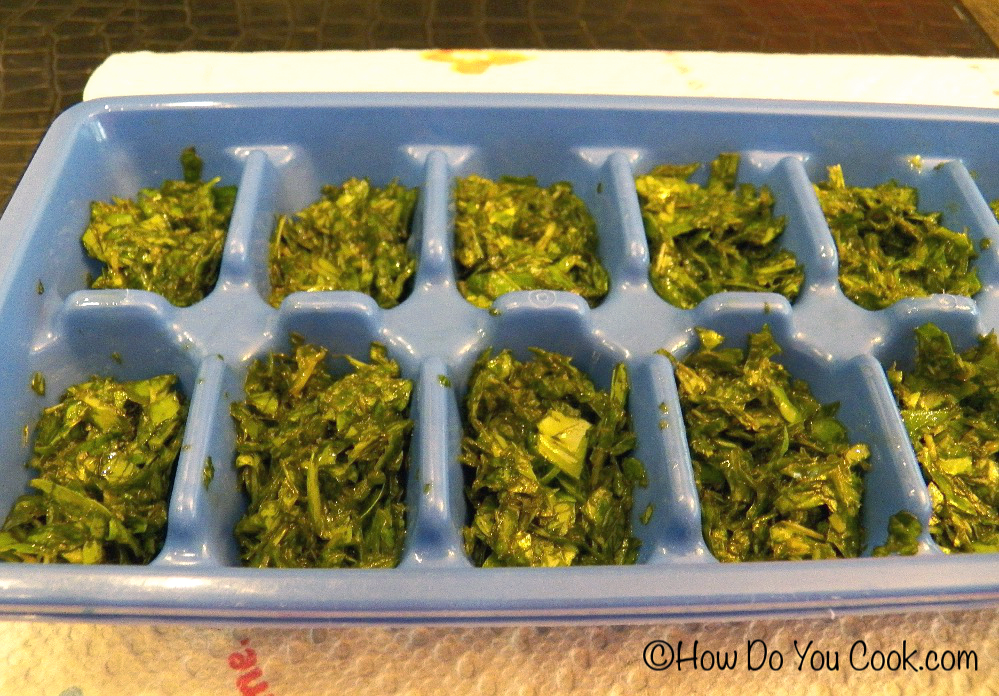 How Do You Freezing Basil in Ice Cube Trays