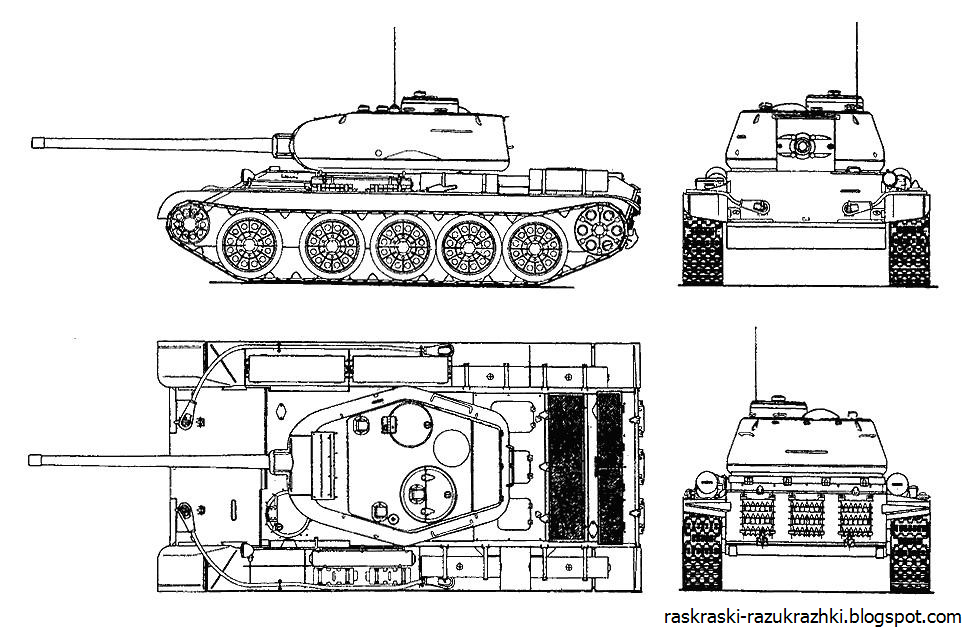 Танк спереди рисунок
