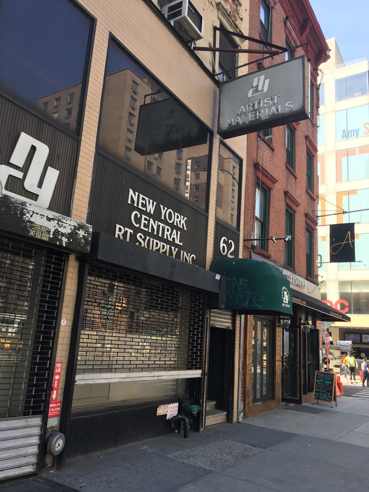 EV Grieve Former New York Central Art Supply store serving as a temp