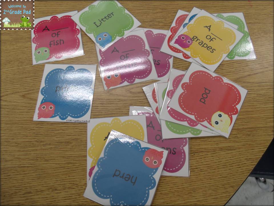 2nd Grade Pad: Collective Nouns & Freebie #11