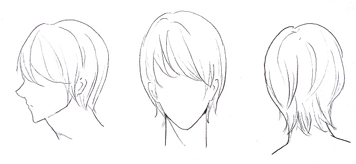 Cara menggambar rambut manga cowok  MAYAGAMI