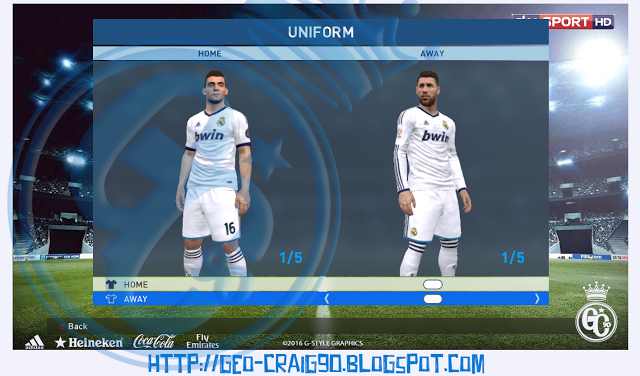 real madrid kit pes 2017