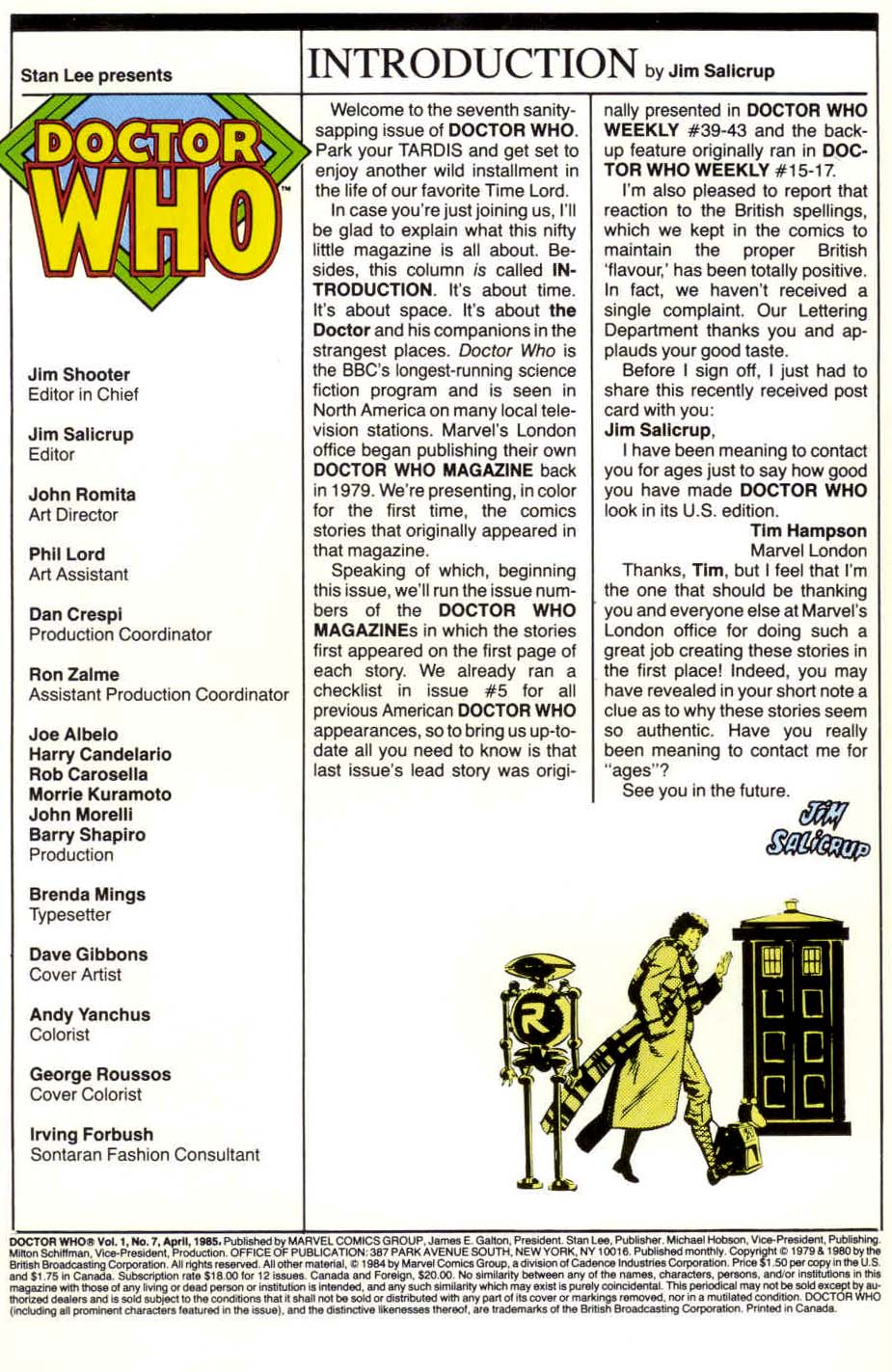 Read online Doctor Who (1984) comic -  Issue #7 - 2