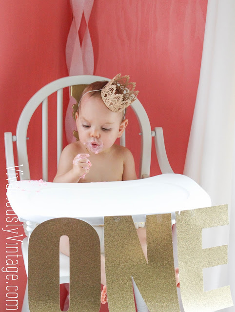 Baby Girl Pink & Gold First Birthday Party Ideas!
