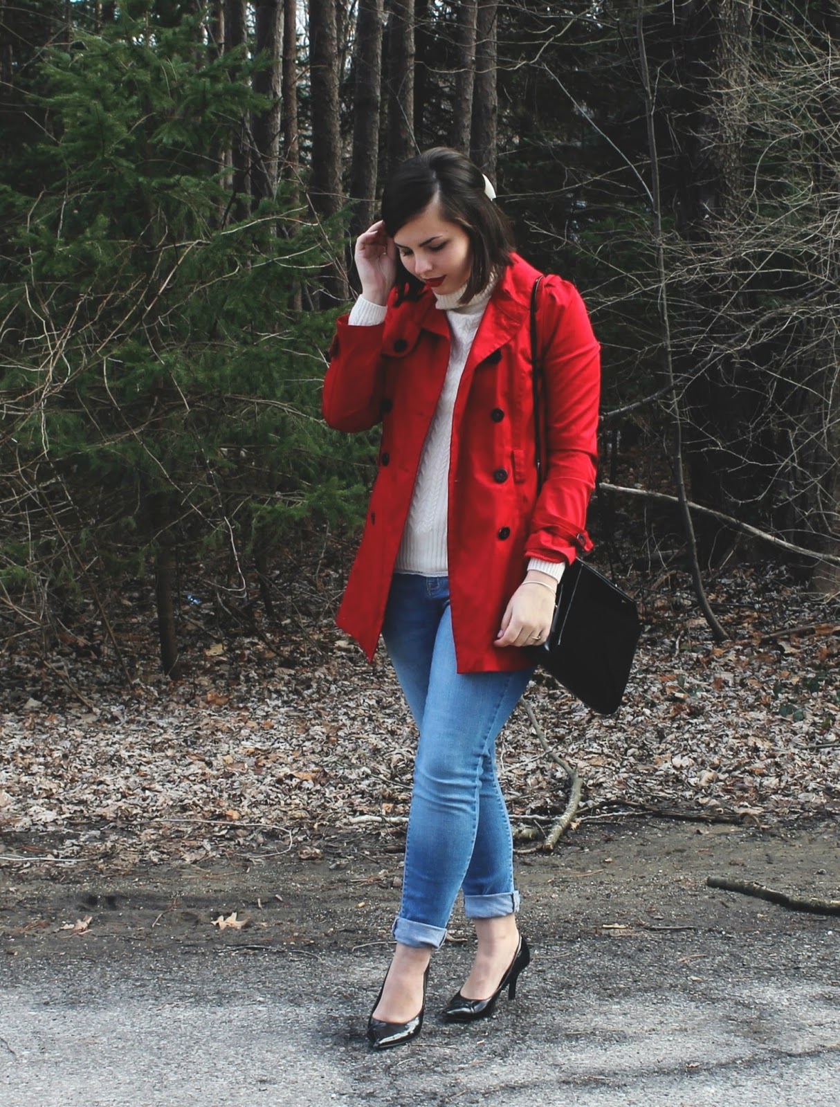Styling a Red Trench Coat. | Passing Whimsies