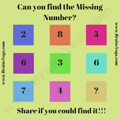 Crack the Puzzle: Logical Missing Number Picture