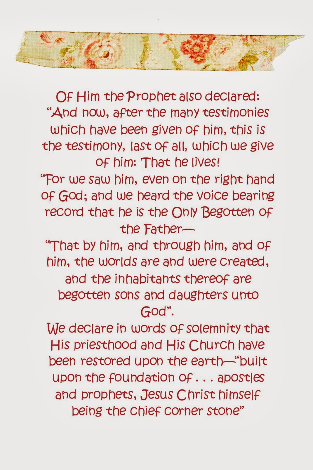 This n that A Little Crafting Memorize The Living Christ Printable This n that A Little Crafting Memorize The Living Christ Printable
