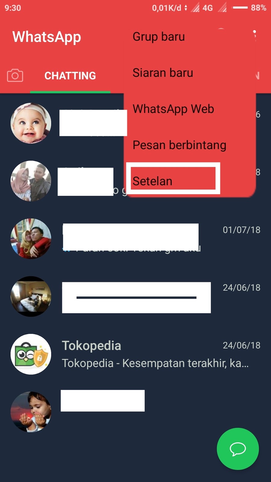 Cara Hapus Chat di WhatsApp (WA) Semua Sekaligus - Panduanajib