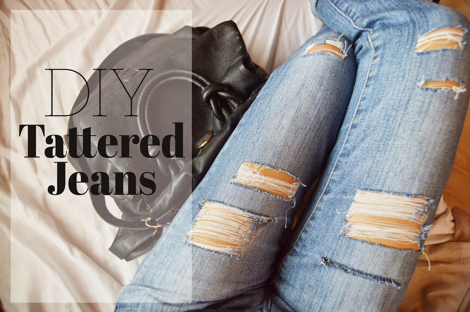 DIY Tattered Jeans - Nested Thoughts