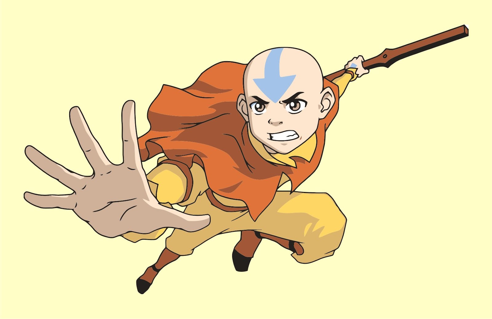Avatar The Last Airbender Aang Character Vector Game
