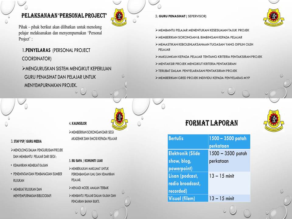 Personal Project in MRSM Balik Pulau