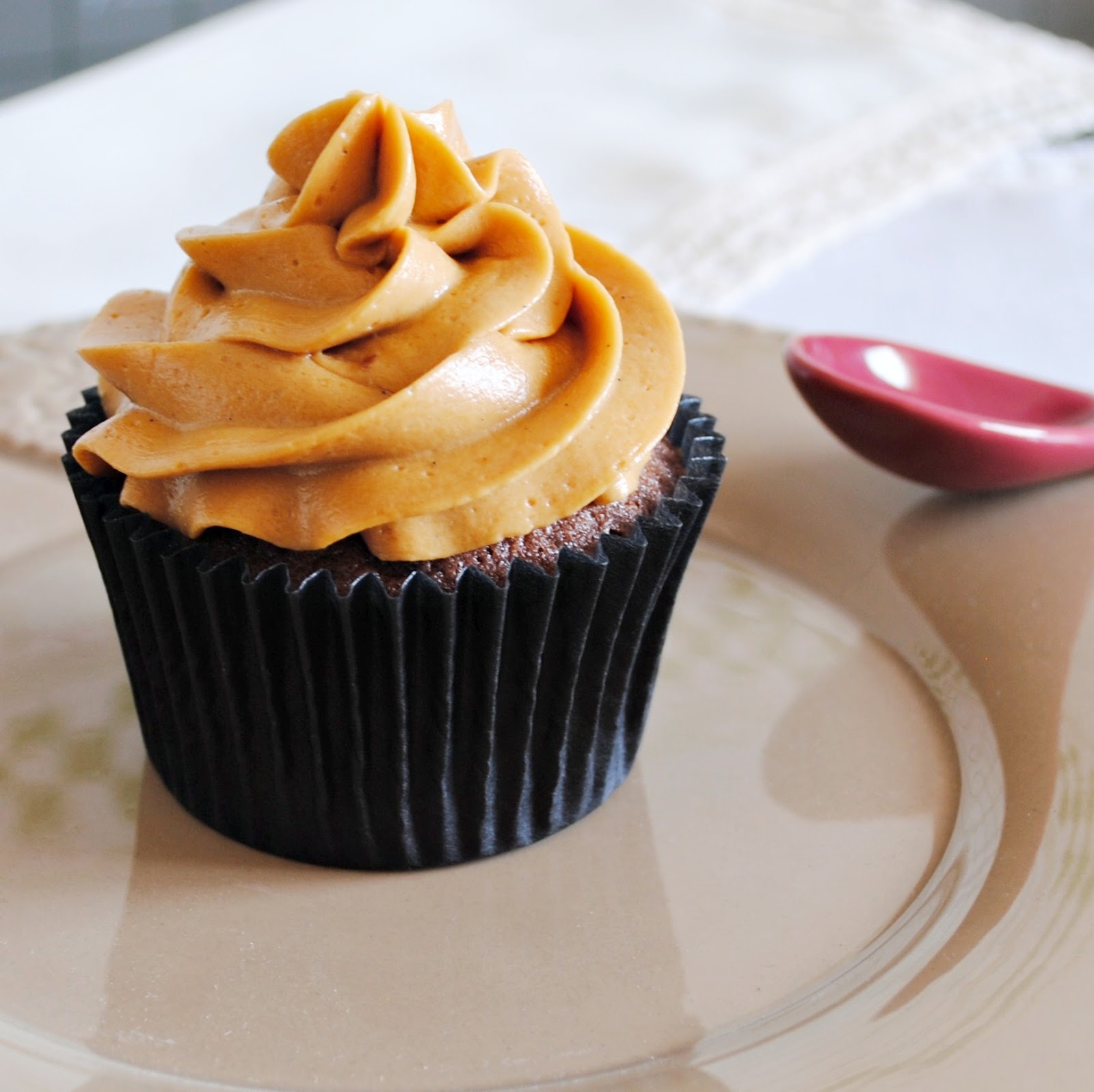 Cupcakes de chocolate con Buttercream de dulce de leche