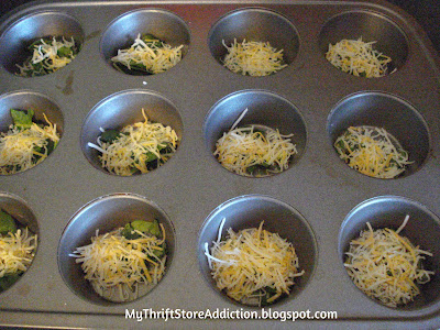 muffin tin mini omelettes