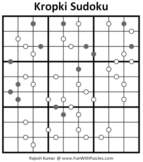 Kropki Sudoku Puzzle (Fun With Sudoku #237)