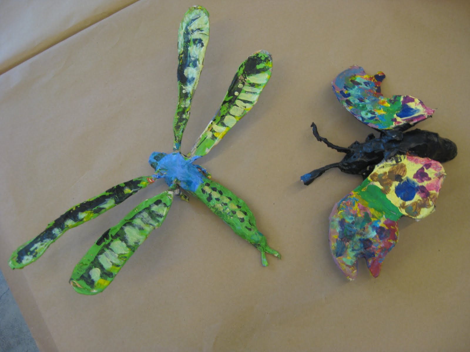 LA Creative Design - Recent Work: CSMA 1st & 2nd grades Insect Sculptures