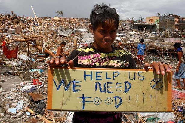 supports victims of  typhoon haiyan