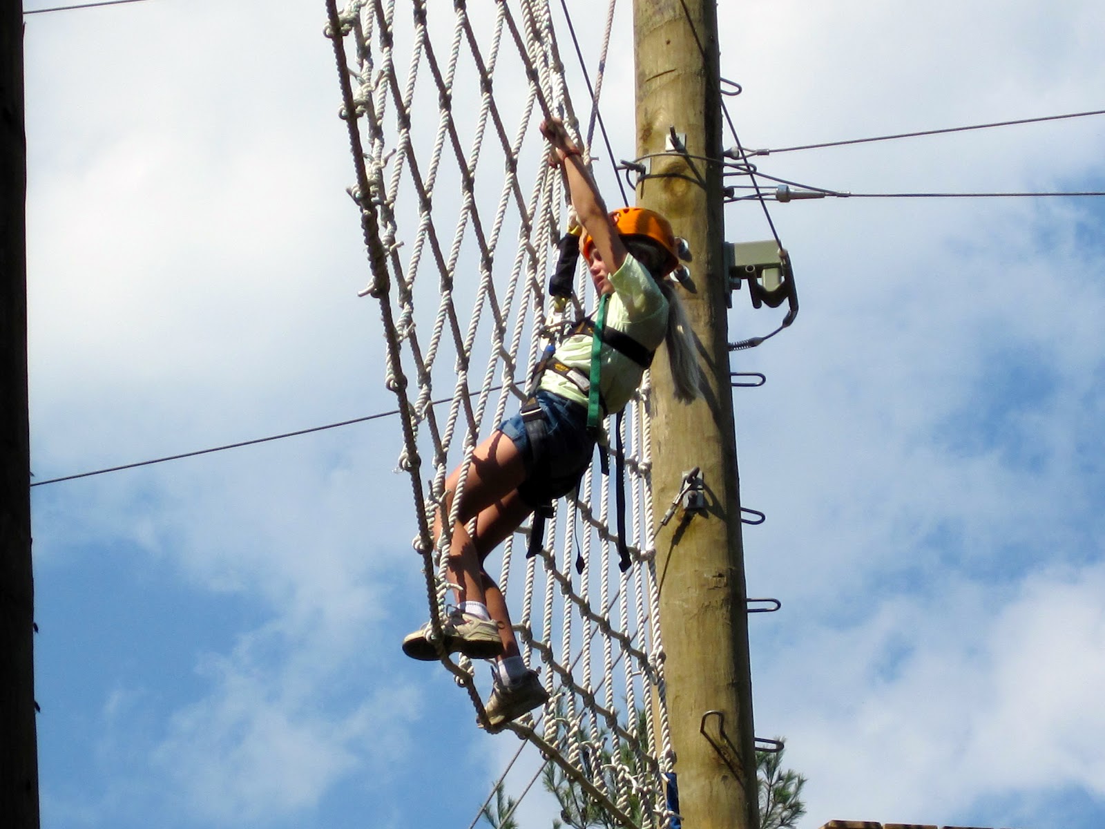 High Ropes and Girl Scouts - Sylvia's Stitches