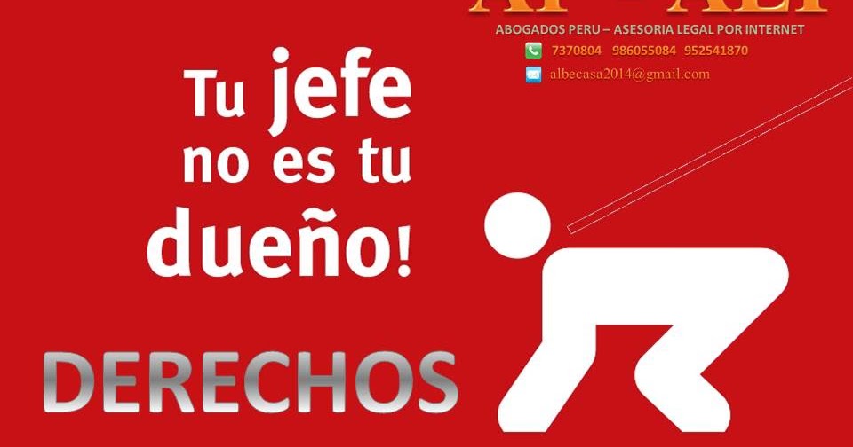 ABOGADOS PERU - ASESORIA LEGAL POR INTERNET: DERECHOS 