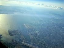 Looking down on Tokyo's Haneda airport