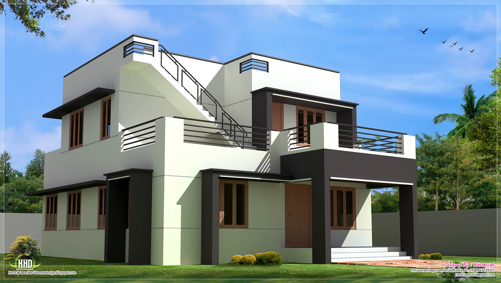 Thoughtskoto 2 storey modern house design with roof deck | 6 x 10 meters. thoughtskoto