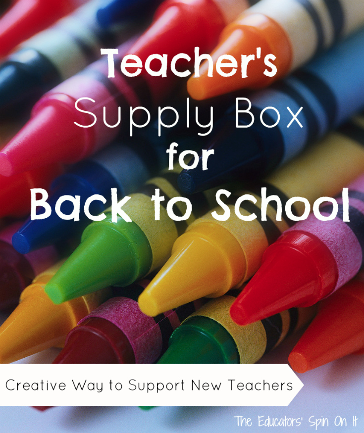 Teacher School Supply Box The Educators Spin On It Teacher School Supply Box