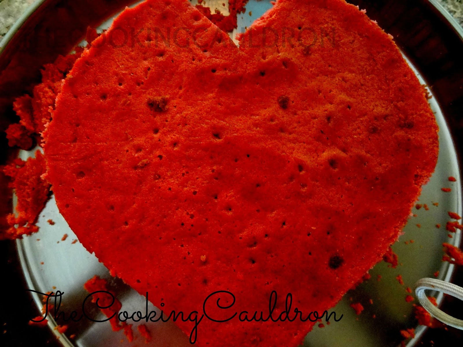 Red Velvet Cake Crumbs Left Red Velvet Cake Crumbs Left