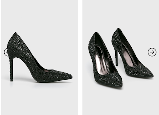 Pantofi cu toc Moow negri eleganti ieftini online Pantofi cu toc Moow negri eleganti ieftini online