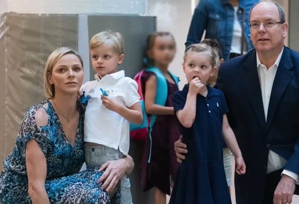 Prince Albert II, Princess Charlene, Crown Prince Jacques and Princess Gabriella