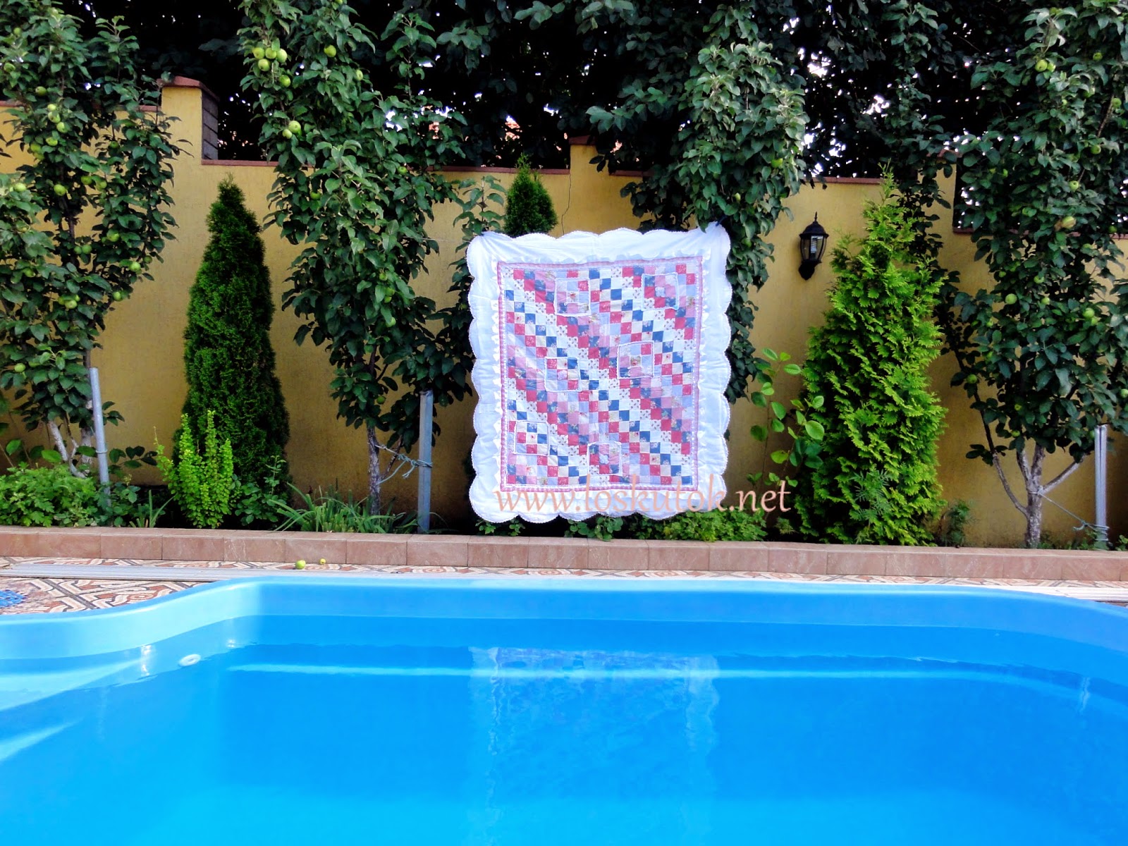 -БЕЛОШВЕЙКА-: Одеяло с рюшами