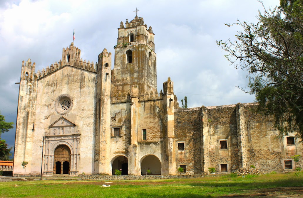 colonialmexico Yecapixtla. The Church exterior