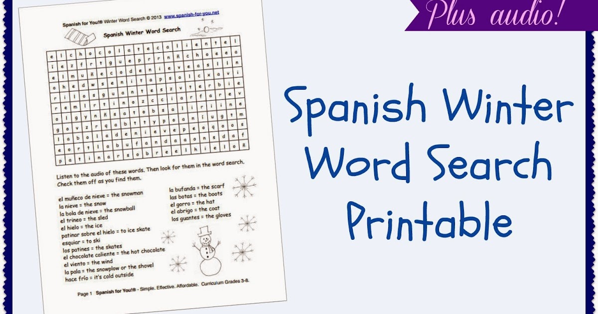 It's just a graphic of Printable Spanish Word Searches regarding teenager This is a photo of Printable Spanish Word Searches regarding teenager