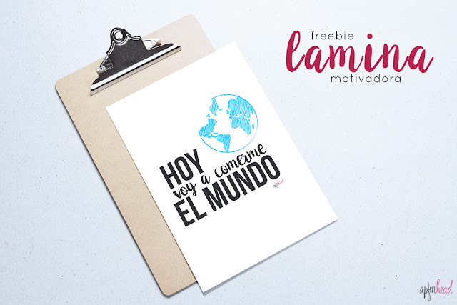 Freebie: lámina con frase motivadora.