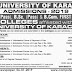 University of Karachi Offers Admission 2019