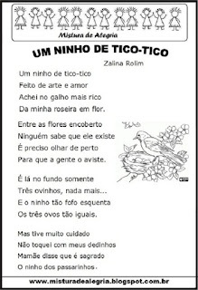 poesia Poesia um ninho de tico-tico