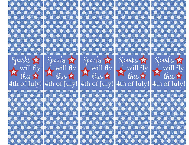 Free 4th of July printable for sparklers