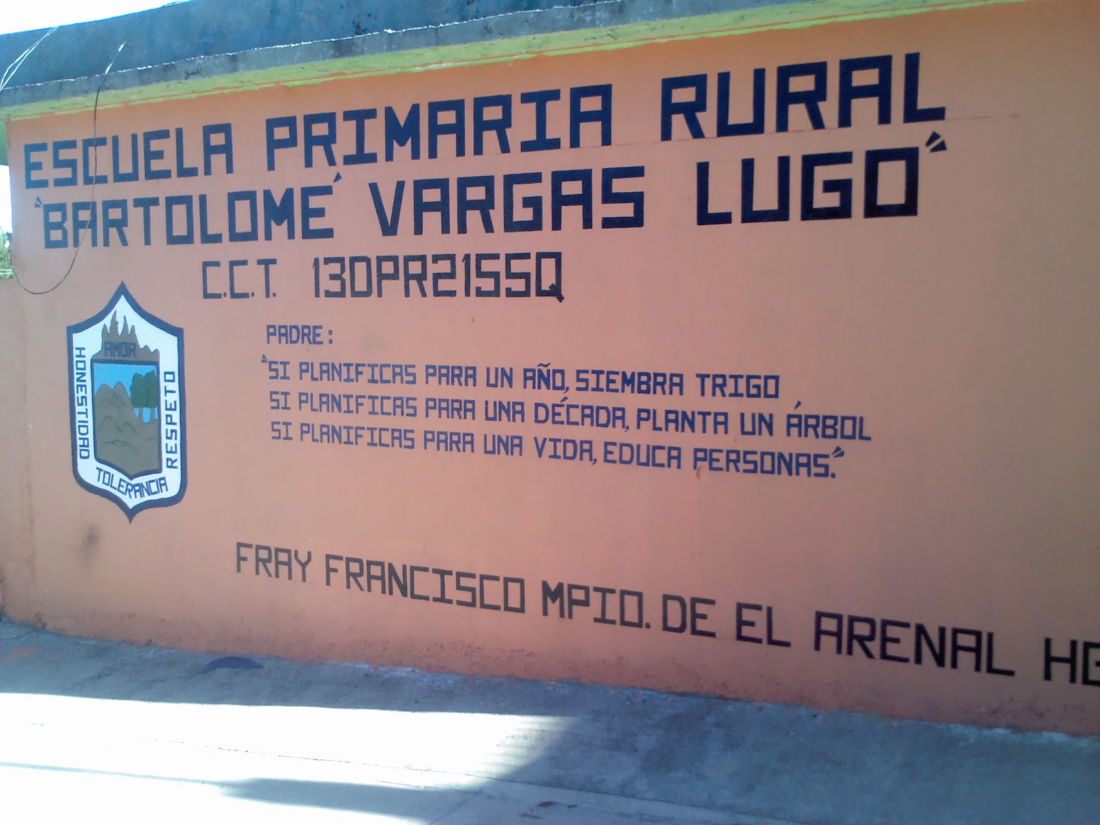 FRAY FRANCISCO EL ARENAL HIDALGO MAESTRA. MARTHA MIRANDA ESCUELA