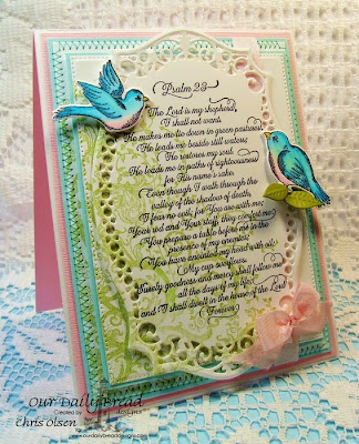 Our Daily Bread Designs, Spread Your Wings, Belles Vignes, Psalm 23, Birds and Nest die, designed by Chris Olsen