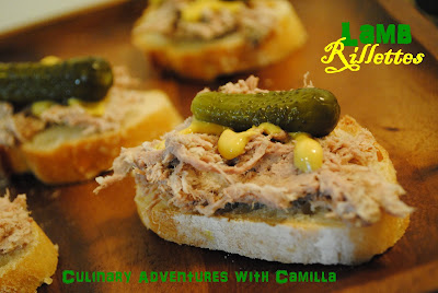 Lamb Rillettes with Cornichon