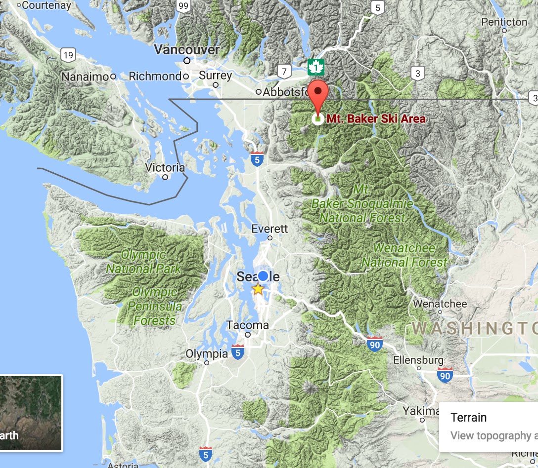 Mount Baker Ski Area Map Cliff Mass Weather Blog: Why Does Mount Baker Get So Much Snow?