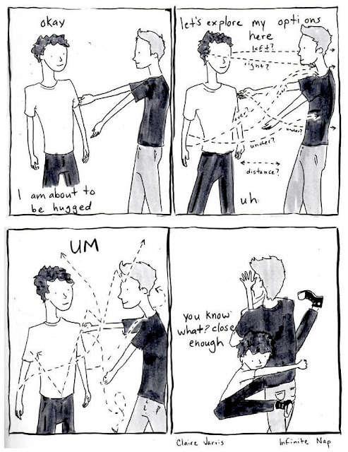 infinite nap cartoon awkward hug infinite nap cartoon awkward hug