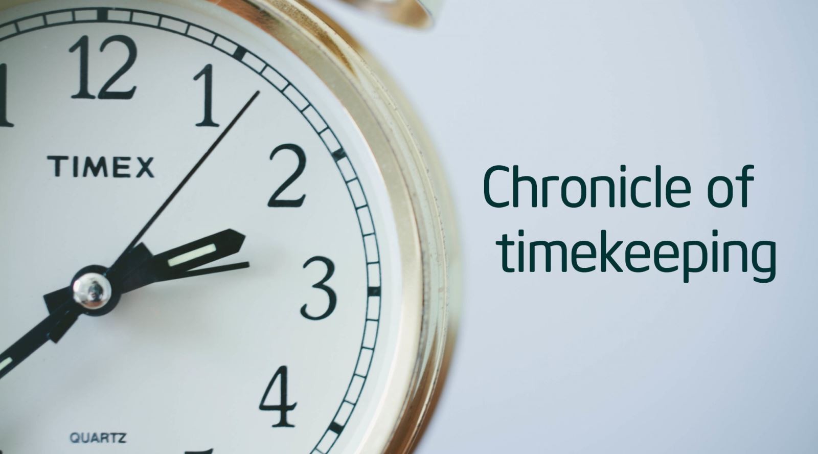 A chronicle of timekeeping The Story of the World