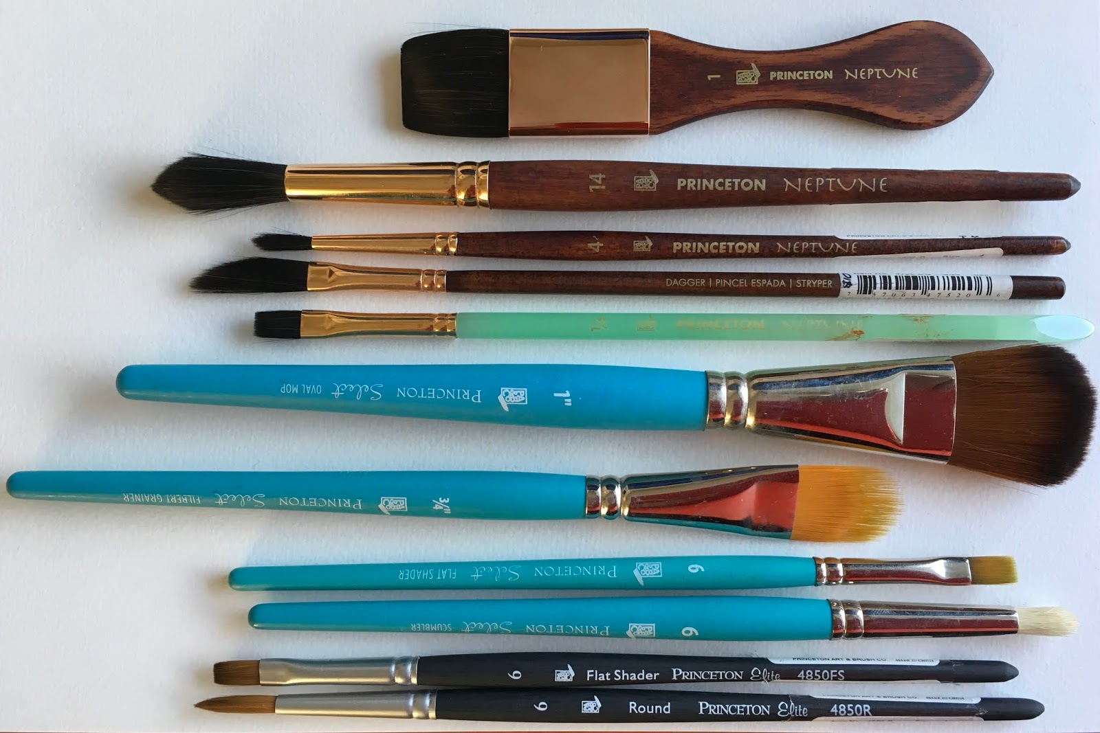 Princeton Artist Brush Select Synthetic Brush Flat Shader Size 6 