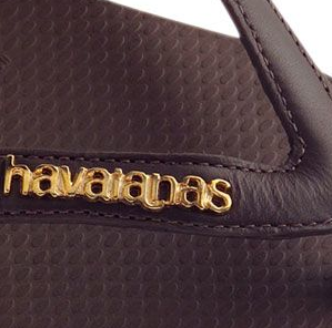 Havaianas tira de couro feminina Outlet