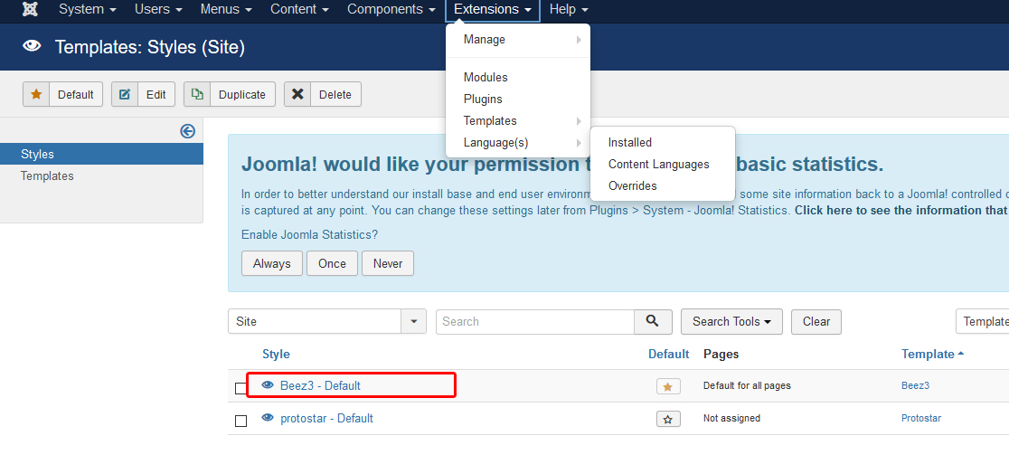 How to remove text "Open Source Content Management