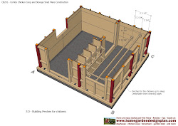 plans chicken coop combo garden storage construction sheds shed cb201 homegardendesignplan