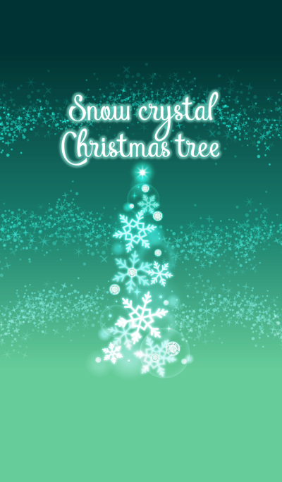 Snow crystal X'mas(green)@Winter Feature