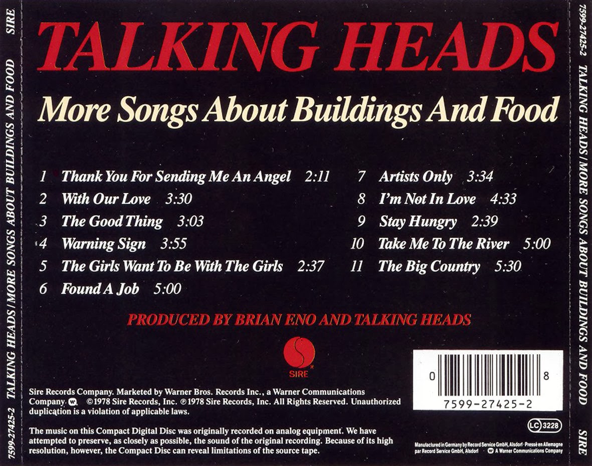 Talking Heads More Songs About Buildings And Food (1978)